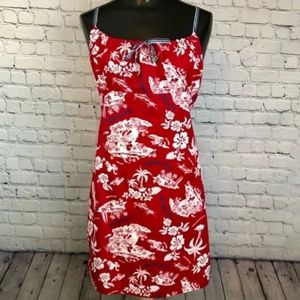 Disney Parks Tropical Hawaiian Print Dress